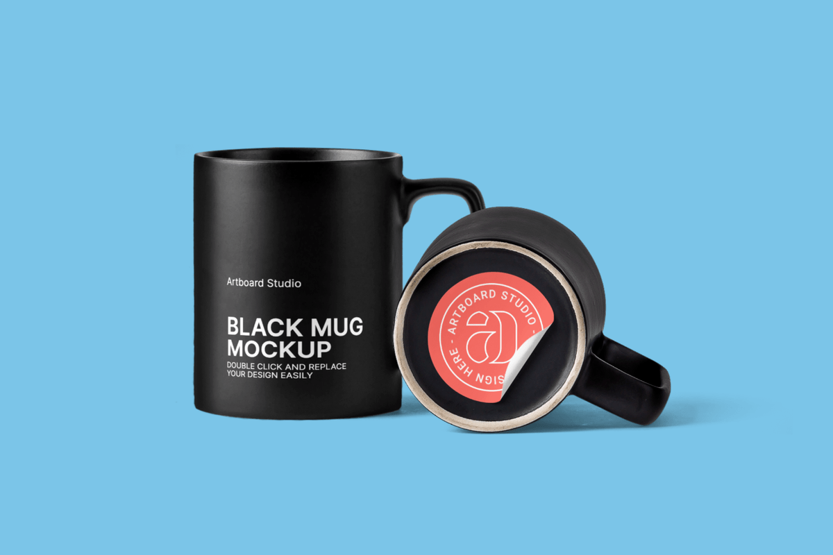 Whether you’re commuting to your job or traveling across the c. Black Coffee Mug Mockup Scene