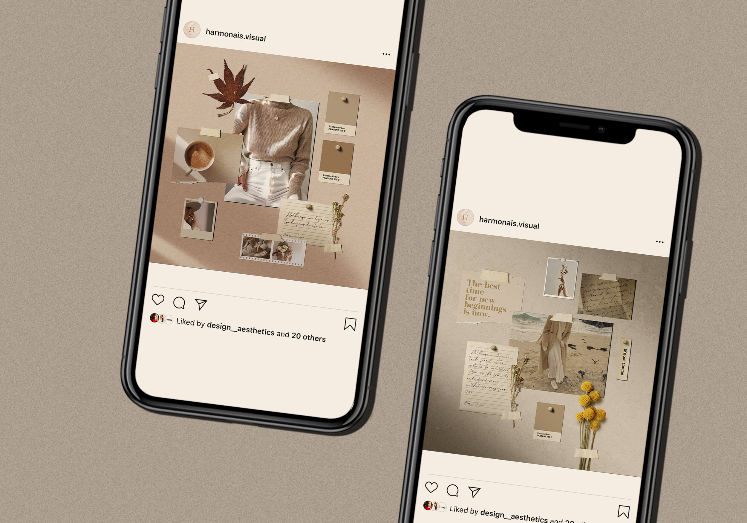 Mood board mockup templates in the web or social media marketing is great tool for improving brand identity. Mood Board Mockup Freebie Vol 2 Harmonais Visual