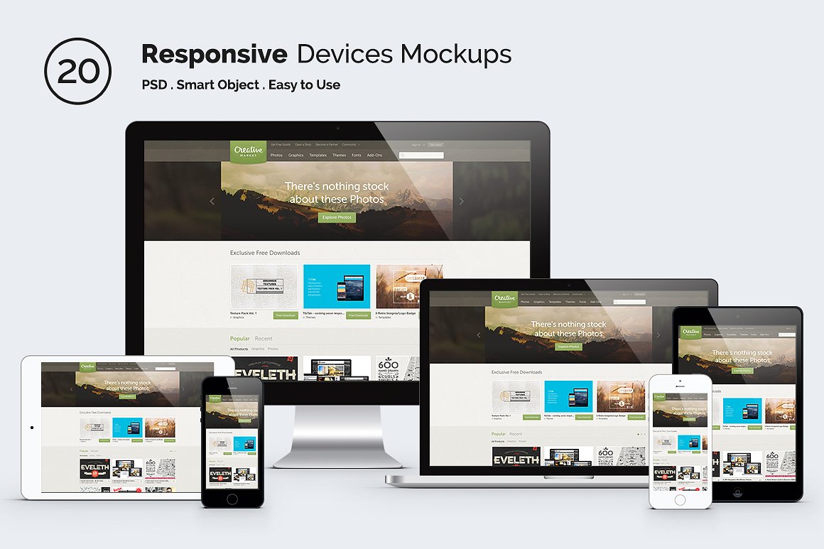 A desktop may refer to any of the following: Responsive Screen Mockup Devices Pixasquare