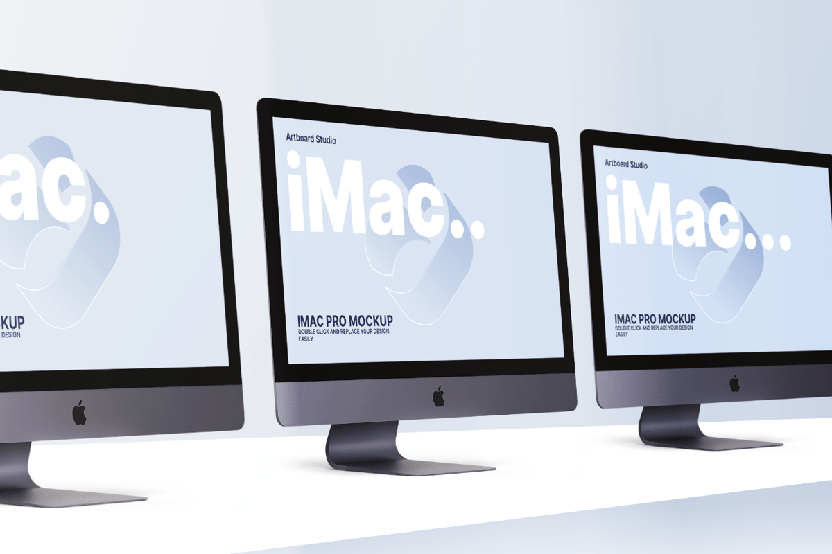 Make the perfect macbook mockup to promote your website in seconds! Imac Pro Mockups Template