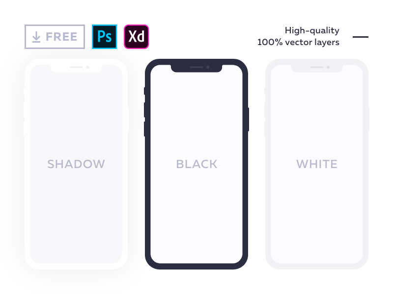 Learn how to create a vector iphone mockup in adobe illustratorcheck out my photoshop and illustrator kits! 20 Free Iphone Mockups Psd Sketch December 2021 Ux Planet