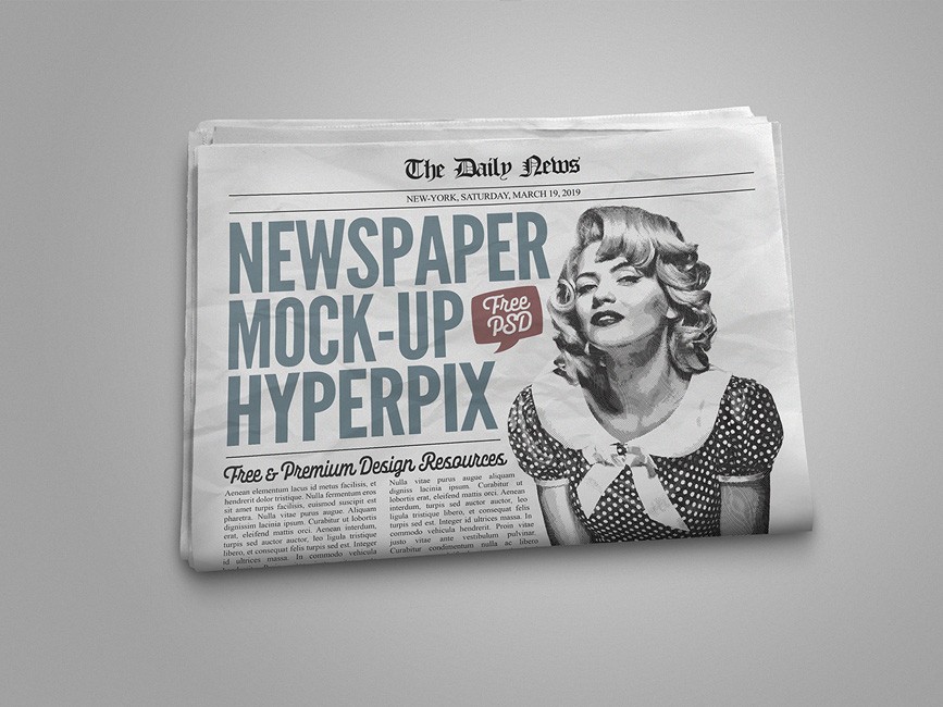 20+ Download Newspaper Advert Mockup Free Psd&nbsp;PSD