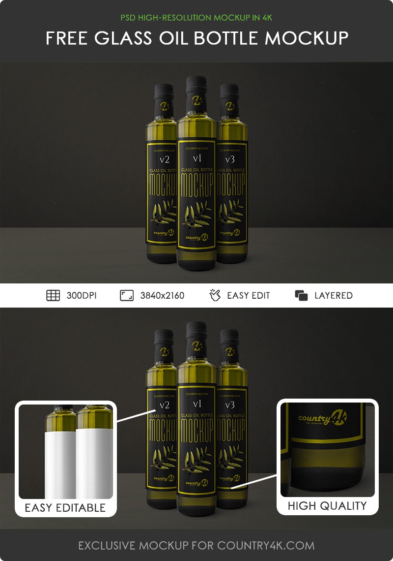 42+ Download Oil Bottle Mockup Psd&nbsp;PSD