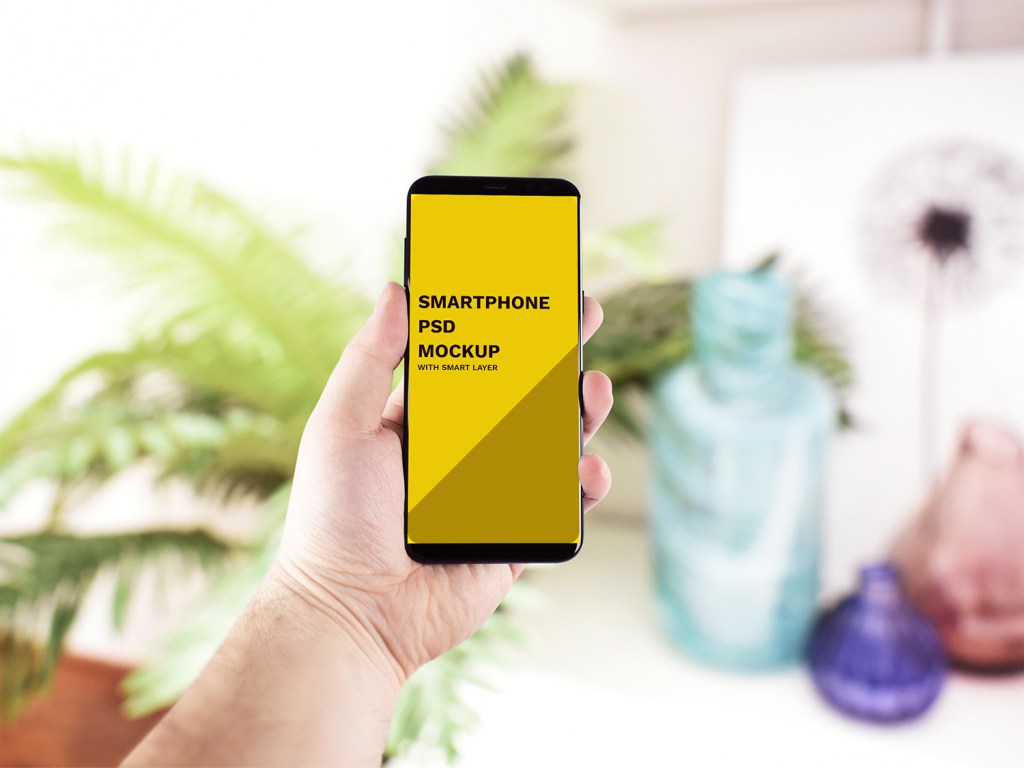 34+ Download Mobile Mockup In Hand&nbsp;PSD