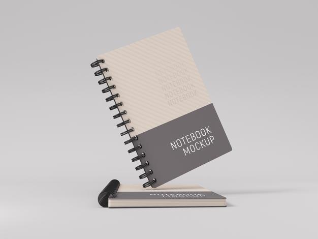 50+ Download A4 Spiral Notebook Mockup Free&nbsp;PSD