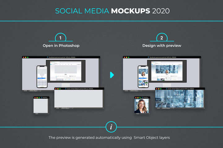 37+ Download Facebook Mobile Profile Mockup&nbsp;PSD
