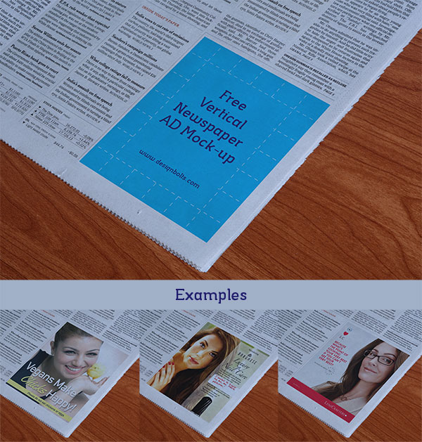 40+ Download Newspaper Ad Mockup Free PSD