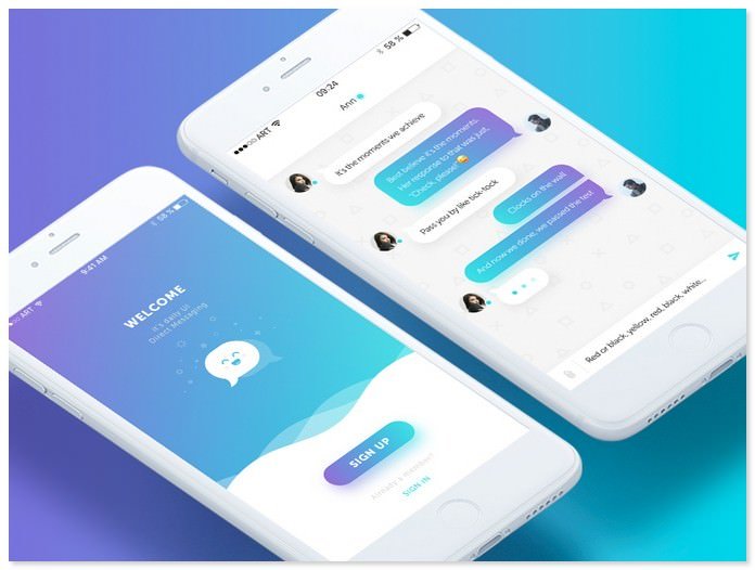 39+ Download Messenger Mobile Mockup Psd&nbsp;PSD