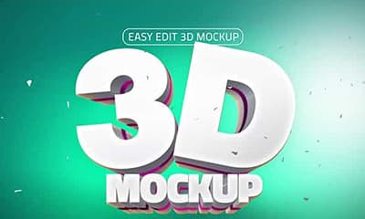 13+ Download Free Psd 3D Logo Mockup&nbsp;PSD