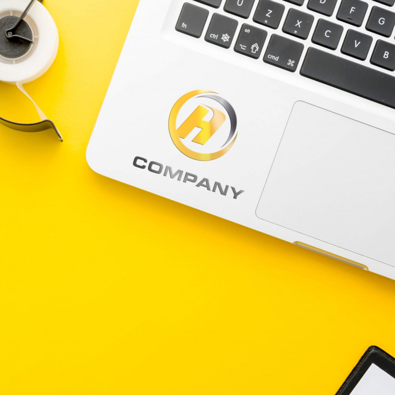 38+ Download Macbook Sticker Mockup&nbsp;PSD