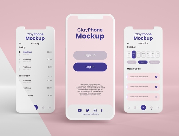 36+ Download Mobile App Mockup Template Free&nbsp;PSD