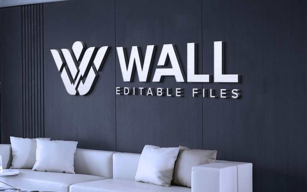 21+ Download Office Wall Logo Mockup Free PSD